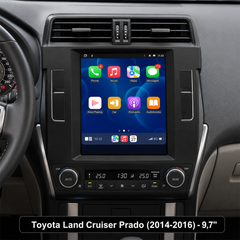Toyota Land Cruiser Prado 2014-2016 - Radio de 9,7" con Apple CarPlay y Android Auto 