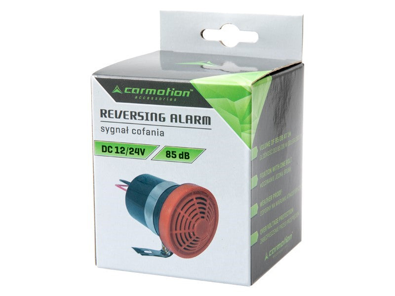 Alarma de marcha atrás para 12V y 24V con señal acústica de 85 dB