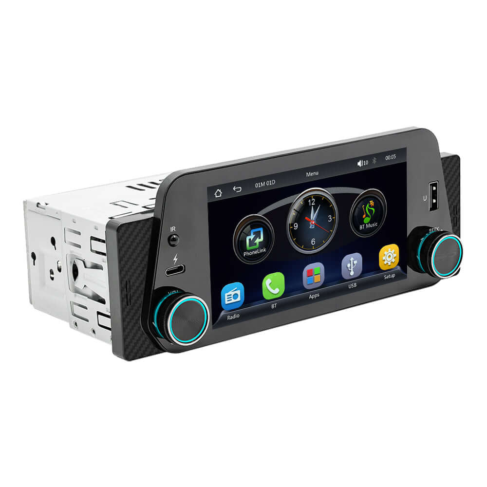 Universal - radio 1-DIN de 5\" con Apple CarPlay y Android Auto