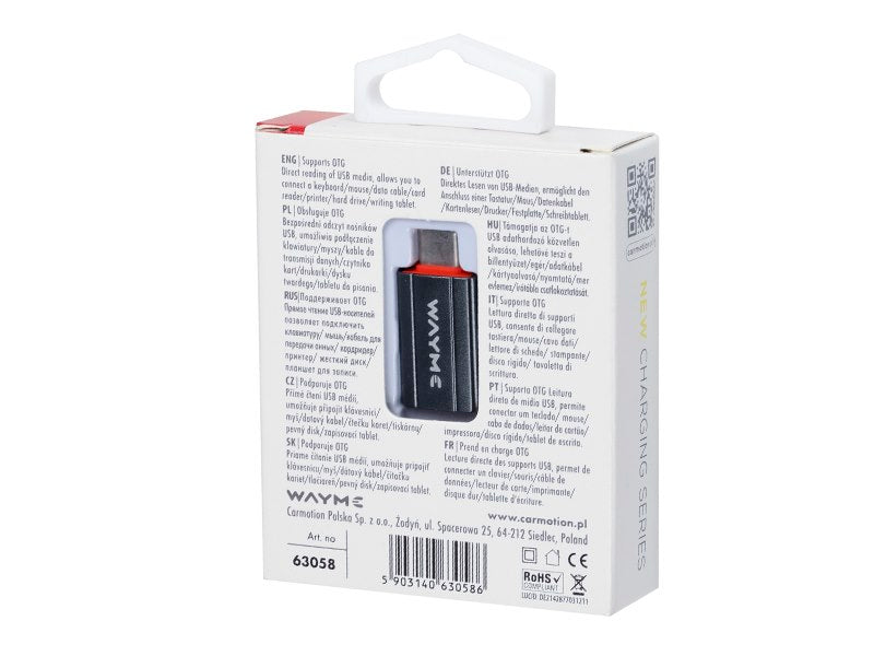 Adaptador USB-C a USB para conexión OTG