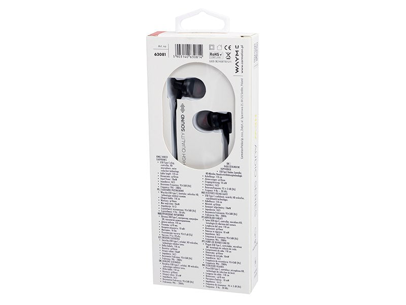 Auriculares USB-C con diseño in-ear de WAYME