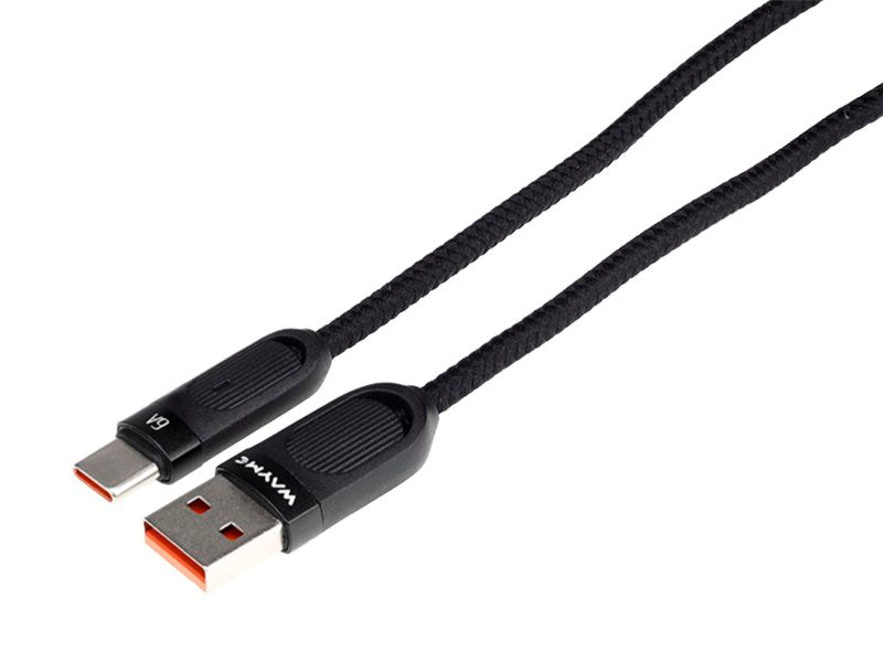 Cable USB a USB-C con trenzado de microfibra y formato en espiral
