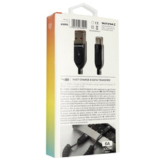 Cable USB-C trenzado para carga y sincronización con hasta 100W