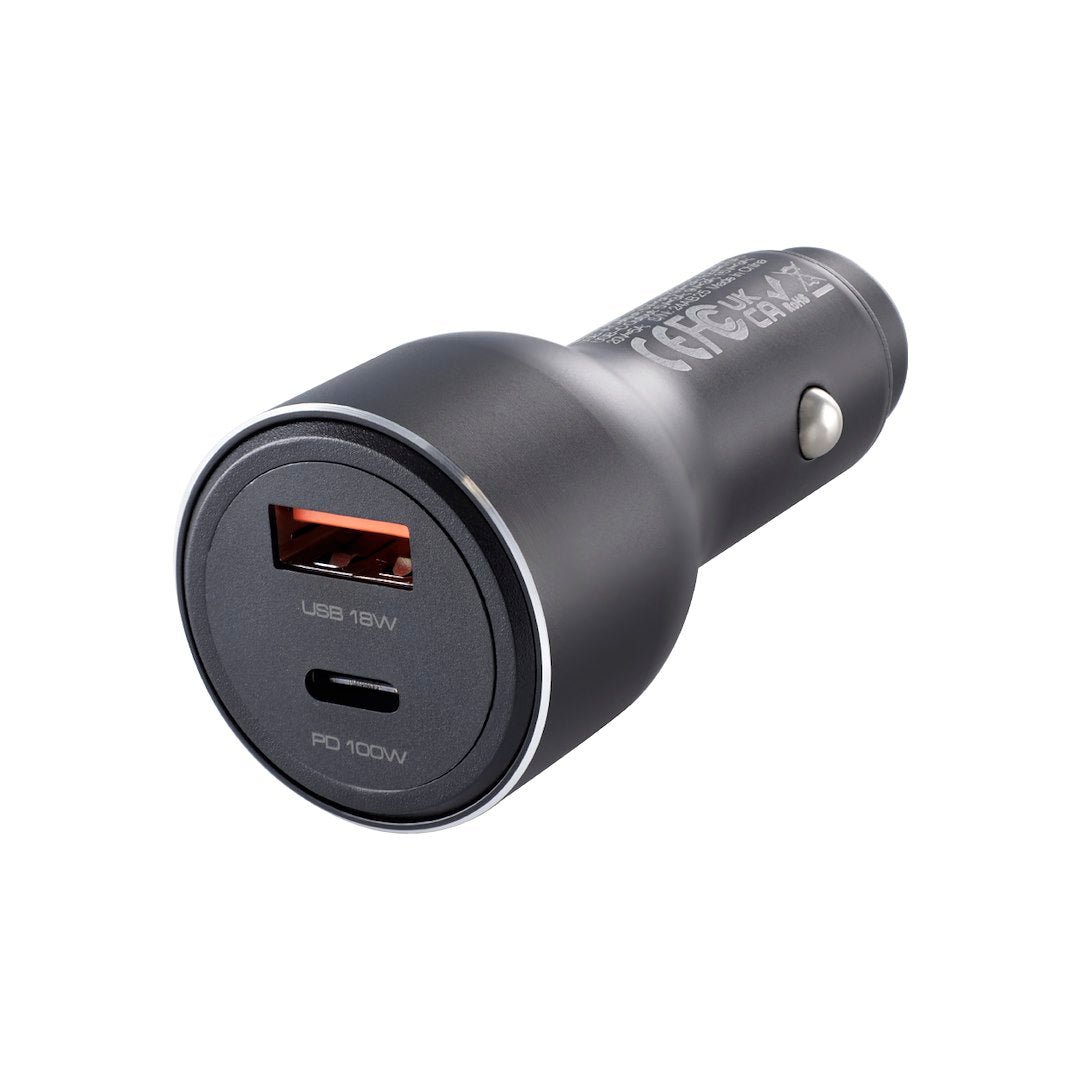 Cargador de coche WAYME 12/24V con USB-C PD 100W y USB-A QC 18W