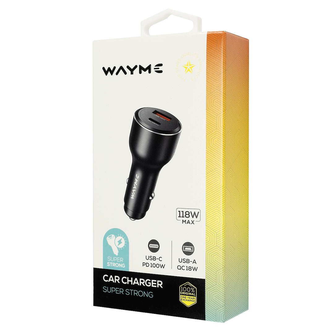 Cargador de coche 12/24V con USB-C Power Delivery y USB-A Quick Charge