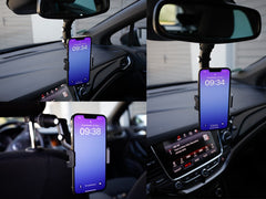 Soporte para móvil con cabezal giratorio para el interior del coche