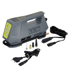 Compresor de aire 12V y 230V de CARMOTION con manómetro digital y LED