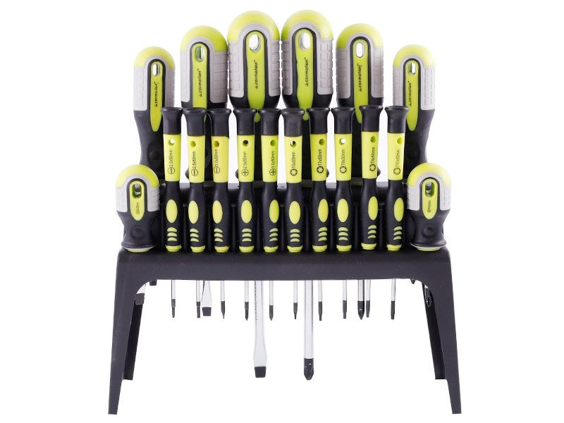 Juego de destornilladores magnéticos de 18 piezas con soporte de CARMOTION