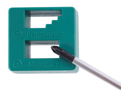 Magnetizador compacto para puntas de destornillador y piezas de acero