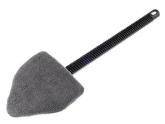 Limpiador de ventanas de microfibra con cabezal triangular y mango de 38 cm
