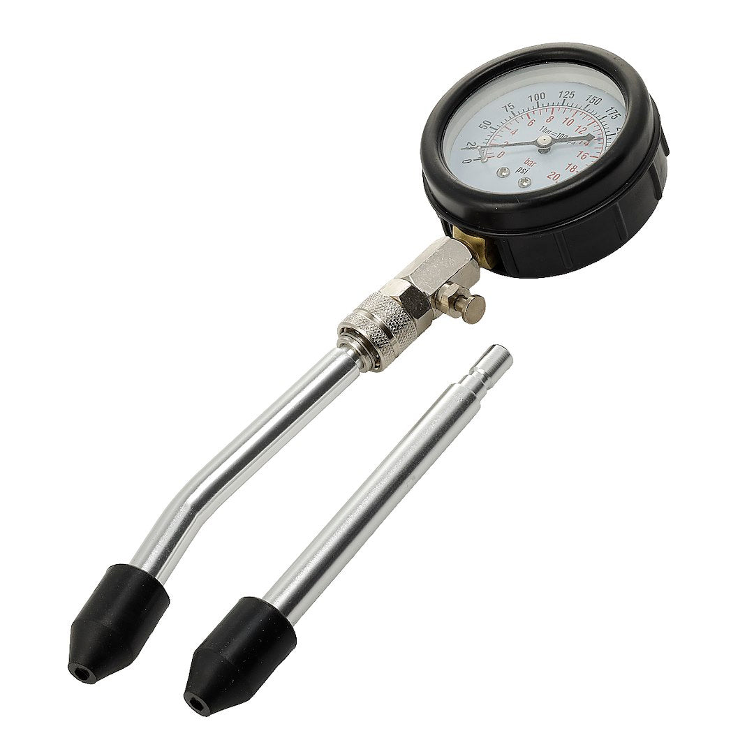 Juego de comprobador de compresión para motor de gasolina con varios adaptadores
