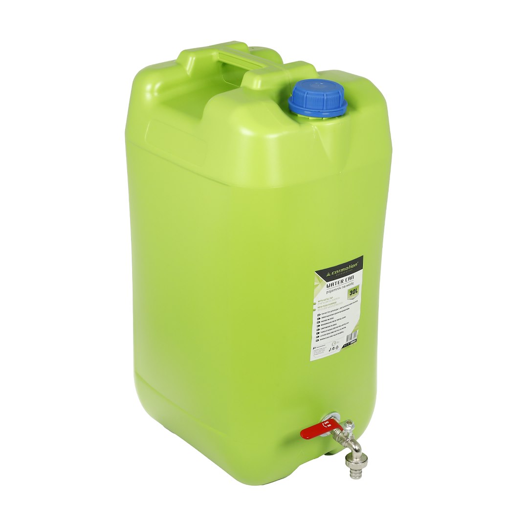 Bidón de agua de 30 L con grifo metálico largo de CARMOTION
