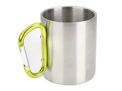 Taza de acero 300 ml con asa de mosquetón de CARMOTION