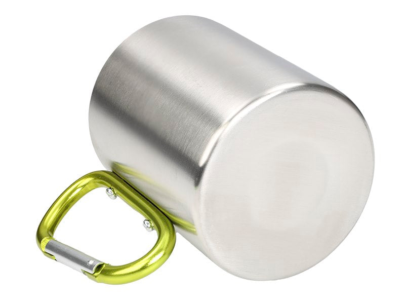 Taza de acero con doble pared metálica y capacidad de 300 ml