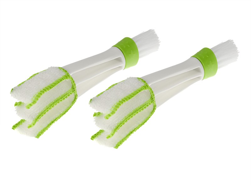 Kit de cuidado del coche con cepillos para taladro y paño de microfibra