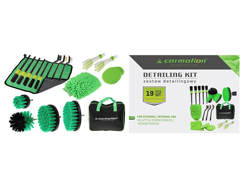 Kit de detailing CARMOTION para una limpieza precisa del coche