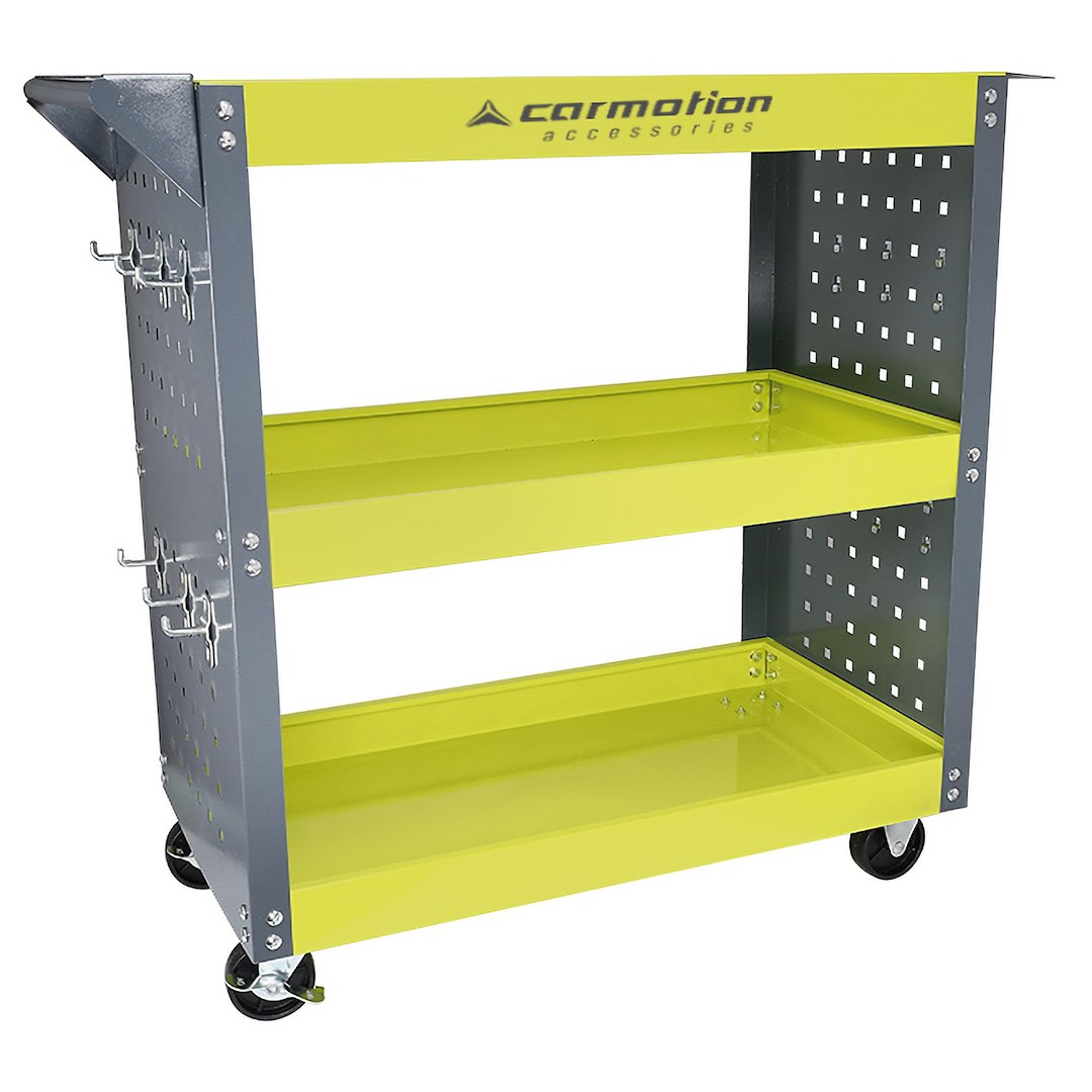 Carro de taller con ruedas giratorias y freno