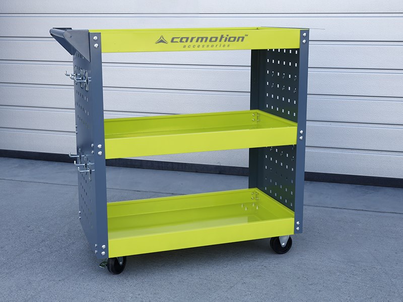 Carro de taller con soporte para herramientas pequeñas