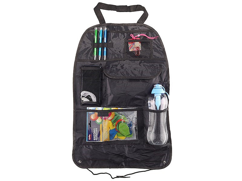 Organizador para respaldo de asiento 59x38 cm en color negro de CARMOTION
