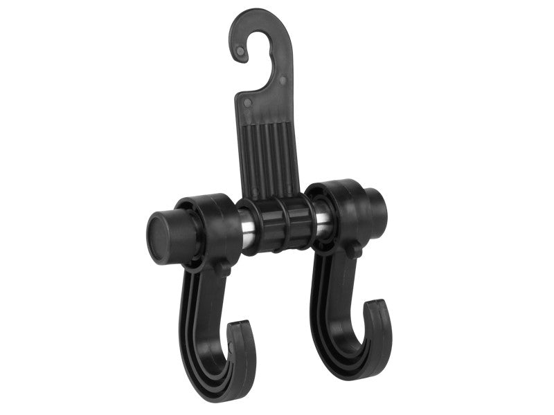 Percha para coche para bolsos y ropa en plástico ABS negro