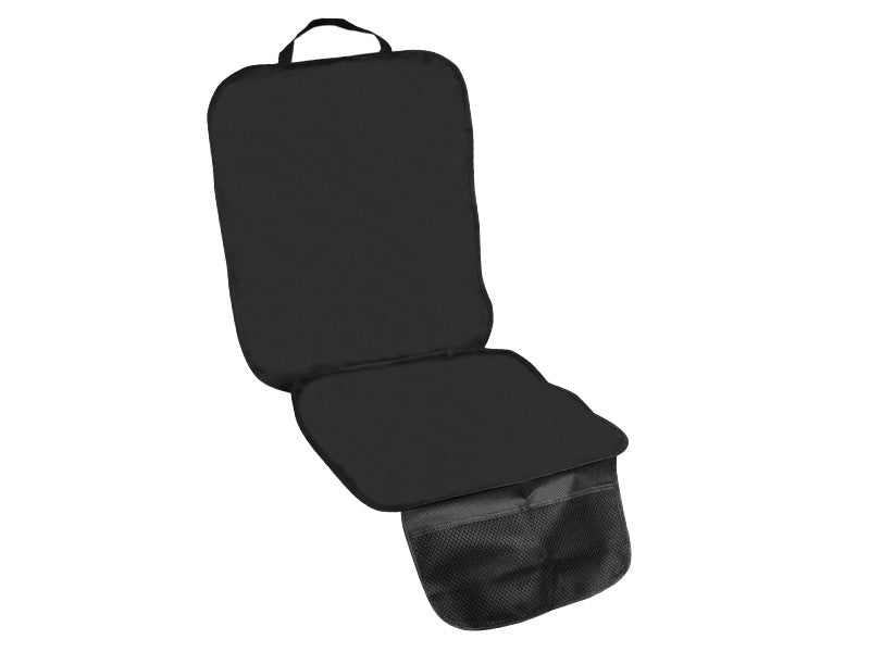 Protector para asiento de coche con bolsillos y aberturas para ISOFIX