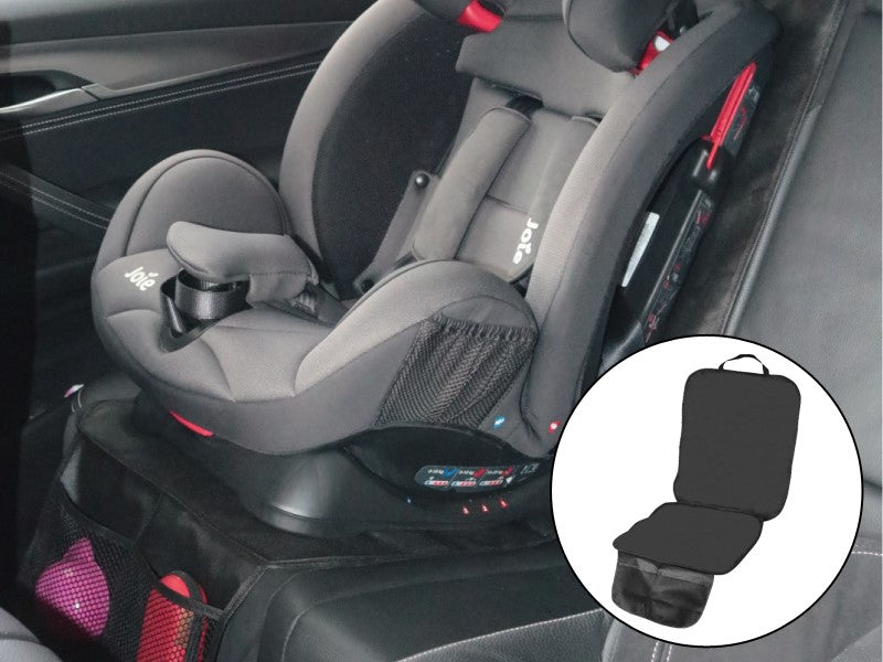 Protector de asiento para silla infantil con bolsillos de almacenamiento