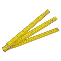Metro plegable de madera de 1 m con remaches reforzados
