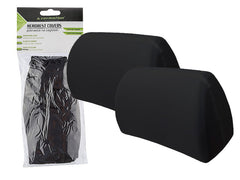 Fundas para reposacabezas CARMOTION en negro, 2 unidades