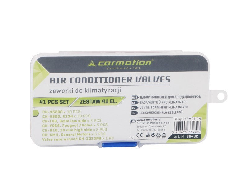 Set de válvulas para aire acondicionado en diferentes variantes