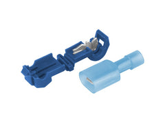 Conectores rápidos tipo T azules para cables de 2,5-4,0 mm², 5 uds.