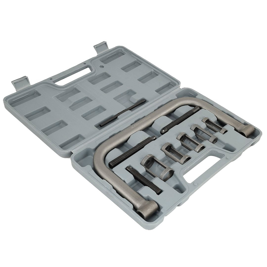 Juego de compresor de muelles de válvula para culata con 5 adaptadores