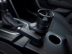Portavasos compacto para hueco estándar en la consola del coche