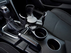 Soporte para tazas, latas y botellas en la consola del coche