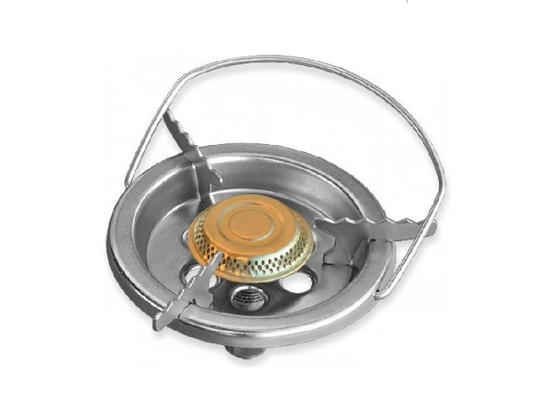 Cocina de camping con 1 hornillo de 160 mm y asa para bombona de gas