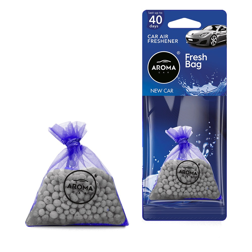 Aroma Car Fresh Bag bilduft med New Car-duft og keramiske granulatkorn