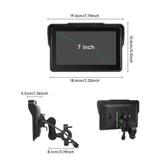 7” motorcykel skærm med CarPlay, Android Auto, AirPlay og TPMS