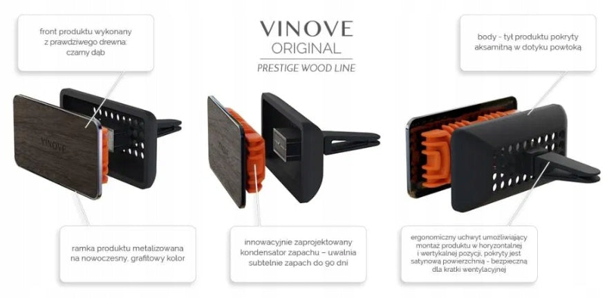 VINOVE Classic Leather Line Milano bilduft set forfra