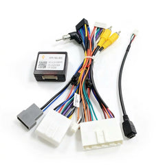 Cable de radio con caja CANBUS para Nissan – 20 pines, incl. adaptador USB, FM y RCA 
