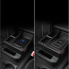 Honda CR-V 2017-2022 Cargador inalámbrico para móvil con almacenamiento en el reposabrazos y carga rápida de 15 W 