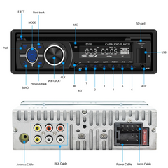 1 DIN autorradio con reproductor de CD integrado, Bluetooth, FM/AM, USB, SD y AUX 