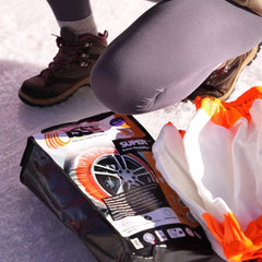 Cadenas textiles para nieve Isse Super talla 54 en uso