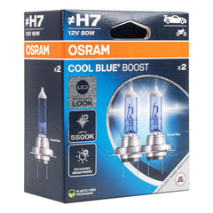 Bombillas halógenas Osram H7 Cool Blue Boost 12 V 80 W con casquillo PX26d