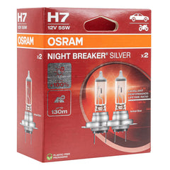 Bombillas halógenas Osram H7 NIGHT BREAKER SILVER, 2 uds.