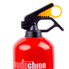 Extintor de polvo GP-1 BC visto de lado