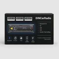 Conecta una radio 1-DIN para coche con Bluetooth 5.0, FM, USB, AUX y manos libres 