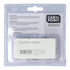 Tornillos antirrobo Carpoint M14x1,5x26mm G cónicos para ruedas 