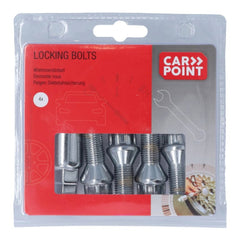 Tornillos antirrobo Carpoint M14x1,5x26mm G cónicos para ruedas 