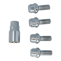 Tornillos antirrobo Carpoint M12x1,5x26 mm con asiento esférico C 