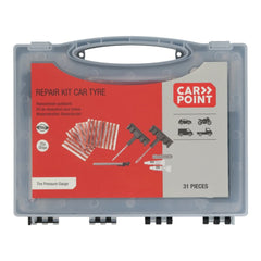 Kit de reparación de neumáticos Carpoint – 31 piezas, mango de plástico 