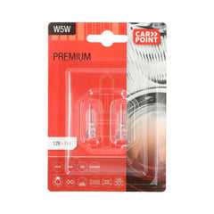 Bombillas para coche Carpoint Premium 12V W5W, 2 unidades 